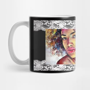 Lacey Afro Woman (black queen) Mug